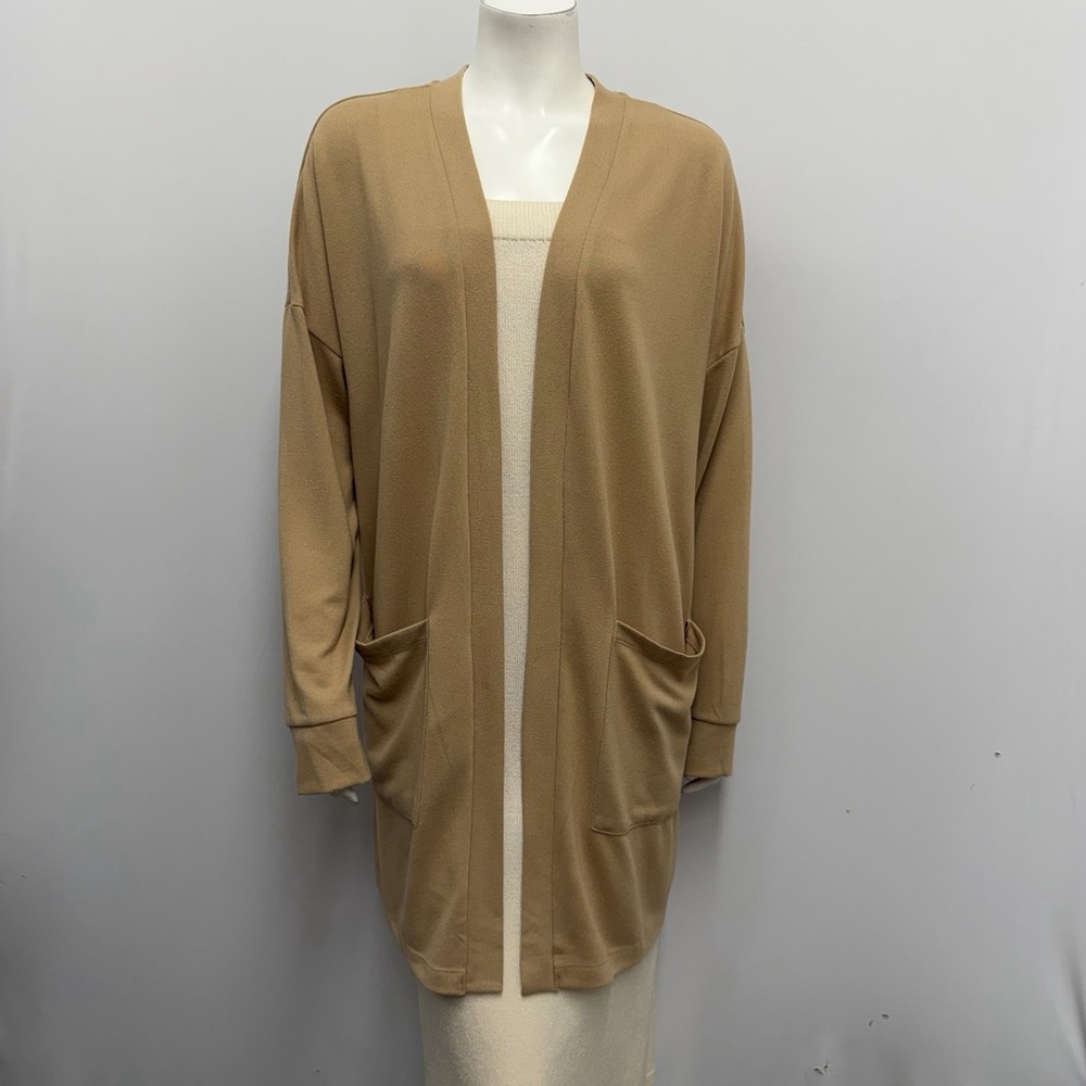 Sanctuary Open Cardigan Duster Cashew Tone NWT $99.00 Size Large L - Picture 2 of 5